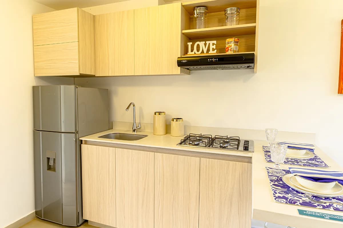 Comedor y cocina integrados en un apartamento Torre 3