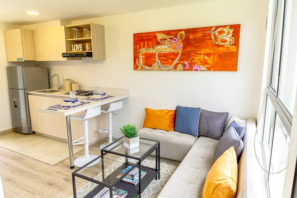 Comedor y cocina integrados en un apartamento Torre 3
